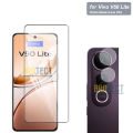 2 in 1 Vivo V50 Lite Tempered Glass Screen Protector 2.5D Polish + Back Camera Lens Glass Protector For Vivo V50 Lite - Transparent. 