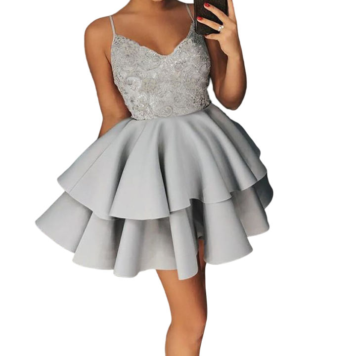 Light grey short dress best sale