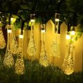 Bubble Fun Water Droplet Style Solar LED String Lamp Colorful Waterproof Outdoor Fairy Light Fashion LED Droplet Bulb Lights Party. 