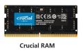 Crucial DDR5 RAM for Laptop 16GB 32GB 5600MHz 1.1V CL46 262-Pin For Notebook Module SO-DIMM. 