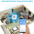 WiFi Temperature and Humidity Sensor Tuya Smart Home Device with LCD Screen APP Remote Monitor. 