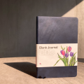 Blank Journal, Plain Notebook, Sketchbook,  Diary. 180 gram/sm Ultra Thick Paper, 112 Blank Sheets, Premium Vegan Leather Hard Cover, Pocket in the back , 2 Bookmarks and Elastic Enclosure, 100% Recycled Ivory Color Pages, Round Corners. 