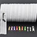 Nylon code long zipper No. 3 No. 5 household bed sheet pillow quilt cover quilt cover zipper thickened white double-headed zipper. 