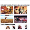 Card Skin Sticker | Custom Video Game Stickers for ATM Card. 