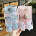 【Exclusive Offer】 3Pc/et 【Exclusive Offer】born Baby Headband Cute Lace Flower Bow Elatic Hairband Crown Kid Headwear Prince Baby Girl Hair Acceorie. 