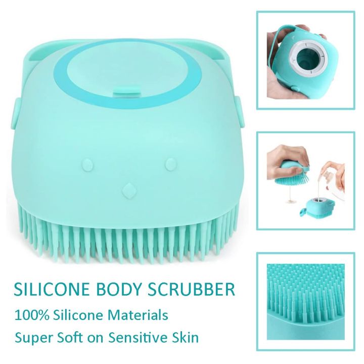 Silicone%20Bath%20Body%20Brush,%20Exfoliating%20Body%20Scrub%20Brush%20with%20Soap%20Dispenser,%20Ultra%20Soft%20Bath%20Sponge%20Shower%20Brush%20and%20Body%20Massager,%20Baby%20Shower%20Brush,%20Shampoo%20and%20Gel%20Dispenserhomeforyou%20-%20Image%203