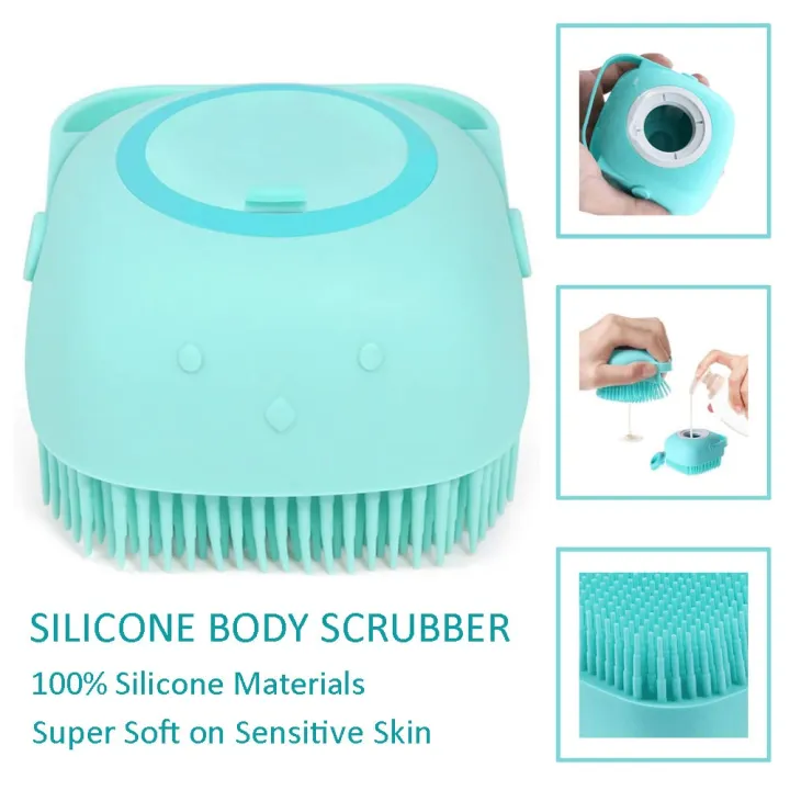 Silicone%20Bath%20Body%20Brush,%20Exfoliating%20Body%20Scrub%20Brush%20with%20Soap%20Dispenser,%20Ultra%20Soft%20Bath%20Sponge%20Shower%20Brush%20and%20Body%20Massager,%20Baby%20Shower%20Brush,%20Shampoo%20and%20Gel%20Dispenserhomeforyou%20-%20Image%203