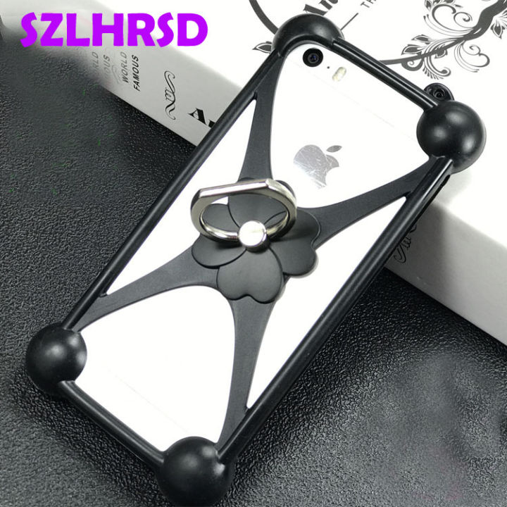 For Alcatel 1 Idol 5 6058D case Rotate Ring Phone cover for Alcatel Idol 5S 6060X case Universal Soft TPU POP 4 6 7070X case