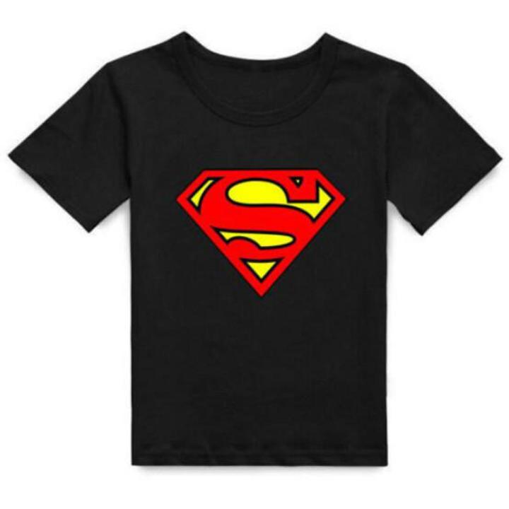 【BestGO】Summer Kids Baby Boys Superman T-Shirt Children Short Sleeve Tees Costume Top