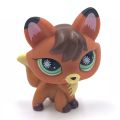 LPS CAT Rare Littlest pet shop toys bobble head brown FOX #807 #2341 #1812 old animal figure toy for girls collection. 