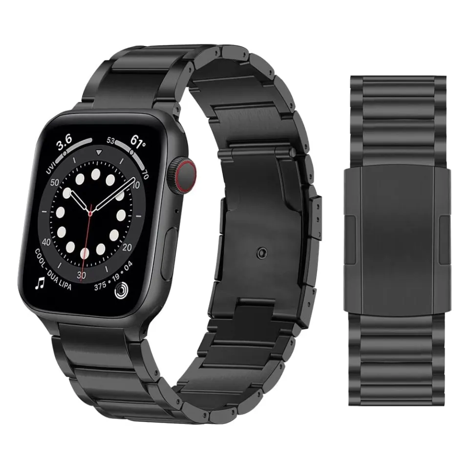 Apple watch silver with black band best sale