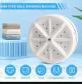 GM Portable Mini Washing Machine - Ultrasonic Turbine Clothes Dish Washer - Turbo Washer for Travel Business Trip Home – USB Powered Wash machine Turner – Fruit Jewelry Tea sets Glasses Washer. 