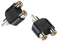 RCA Audio Video Splitter Adapter Y Splitter RCA Male to 2 RCA Female, 1RCA Male To 2 RCA Female Adapter, 2RCA Female to 1RCA Male Adaptor. 
