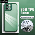 Phone case Honor X6A Back cover Shockproof Anti-fall Camera Protection with Lens Film Soft Silicone TPU for Honor X6A cases. 