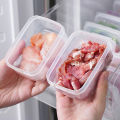 Frozen Meat Storage Box Portable Refrigerator Fruit Vegetable Fresh-Keeping Organizer Box Transparent Cheese Container Kitchen. 