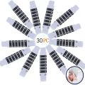 30 Pcs Forehead Thermometer Strips-Instant Read Forehead Thermometer Strips,Reusable Thermometer Strip for Checking Baby Kid Adult Temperature,95℉to 104℉,Travel-Sized. 
