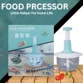 Chopper Manual Food Chopper, Speedy 1500ML Chopper with 3 Curved Stainless-Steel Blades, Chopper/Mincer/Mixer/Blender to Chop Fruits Onions/Fresh Meat/Ginger/Herbs/Garlics. 