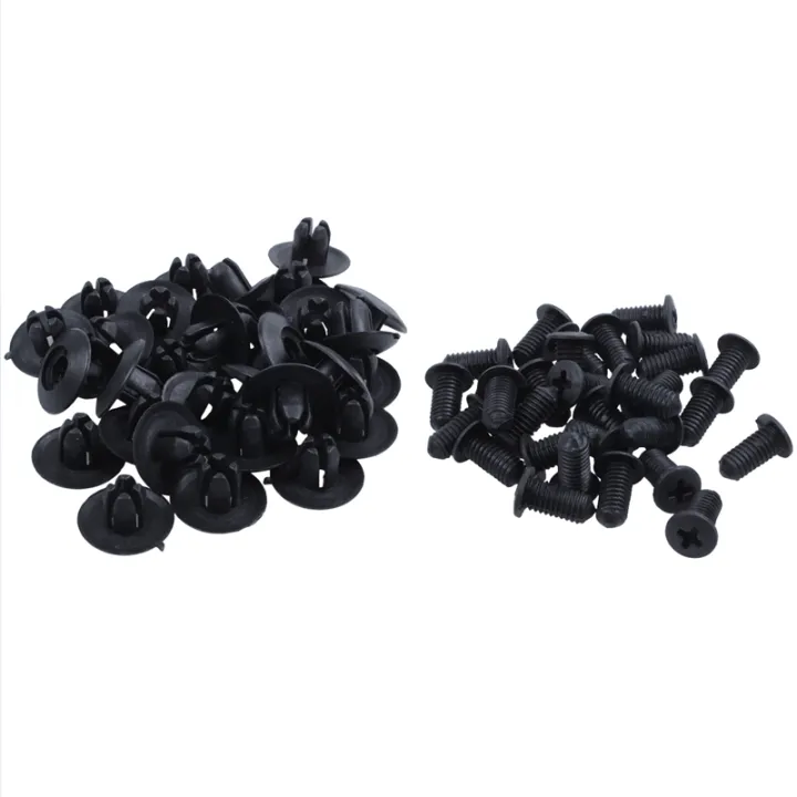 30x%208mm%20Auto%20Fender%20Clips%20Fit%20For%20Acura%20Honda%20Front%20Push-Type%20Retainer%20Clips%20Black%20-%20Image%204