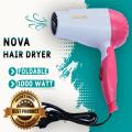 Professional Foldable Hair Dryer Machine For Girls-Men-Women Comes With 2 Speeds Fashion Hair Style Machine Portable 1000 Watt Hair Dryer Machine Easy. 