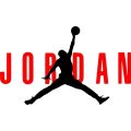 Jordan Sticker - Sticker for Laptop and Mobile - 3 inch x 2 inch. 