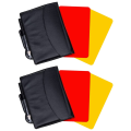 2 Pack Soccer Referee Card Sets,Warning Referee Red and Yellow Cards. 