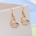 Fashion Cow Earrings Drop Dangle Jewelry Farm Animal Party Accessories Gifts Nicle. 