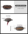 4 Pieces Car Grill Led Lights Orange Color Daytime Running Lights 12 Volt For Cars, SUV, Trucks. 