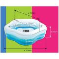 Intex Swimming Pool | Summer Colors Star SWIMMIMG POOL Inflatable Pool with FREE HAND PUMP (73 x 71 x 21 inches) - 56495. 