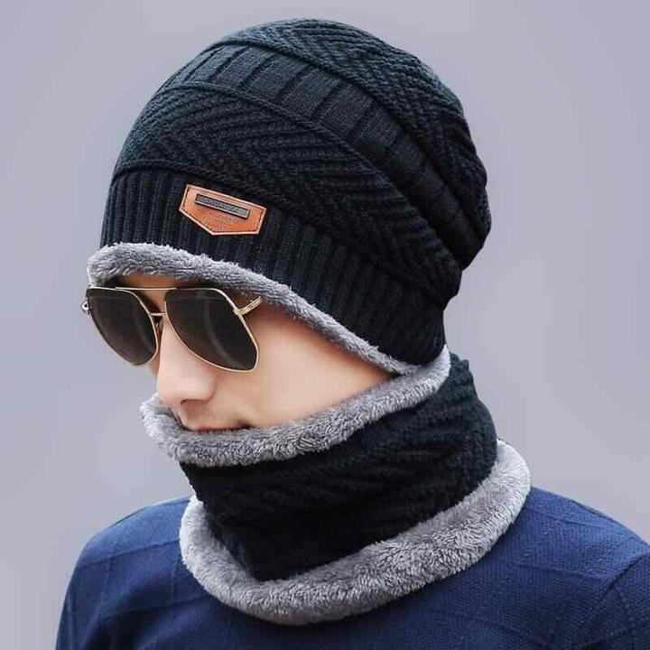 Beanies Knit Hat Winter Cap knitted Cap Thicken Hedging Cap Balaclava Skullies Fashion Warm knit Beanie for Men/Women