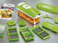 Nicer Dicer Plus 14-in-1 Vegetable Cutter, Fruit Slicer, Vegetable Peeler, All-in-One Vegetable & Fruit Slicer, Peeler & Grater. 