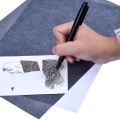 【NEW】 50 Sheets A4 Carbon Paper Reusable Image Transfer Paper Pattern Letters Erasable Tracing Paper Stationery Finance Copy Paper. 