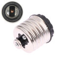 Innovative And Practical Silver E40 To E27 LED Light Base Lamp Bulbs Adapter Socket Converter Base Holder DIY Accessories. 