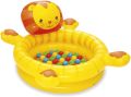 Bestway 44 x 39 x 24/1.11m x 98cm x 61.5cm Cuddly Cub Ball Pit, Yellow. 