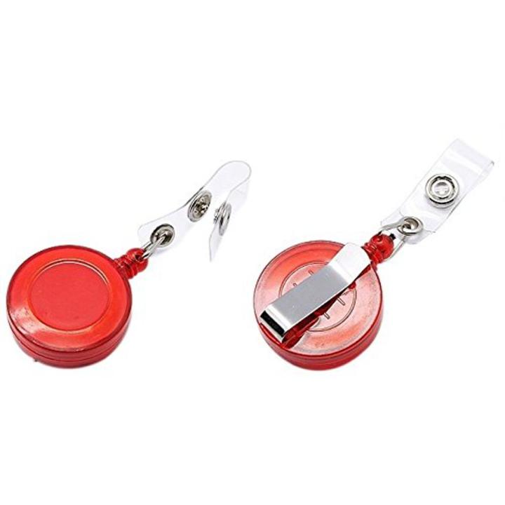 Round Shape Yo-Yo Retractable Key Ring for ID Card Holder