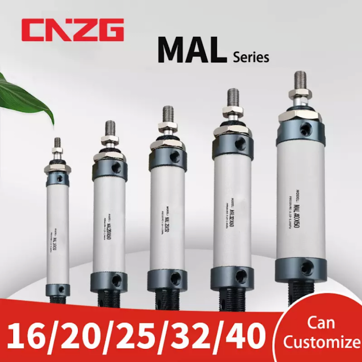 Air Pneumatic Cylinders Double Compressed Air Cylinder Cylind Mini Bore 16/20/25/32mm 40mm Stroke 25/50/75/100 200 Single Lever