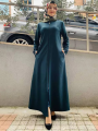 Autumn Morocco Dress Muslim Women Zipper Open Abaya. 