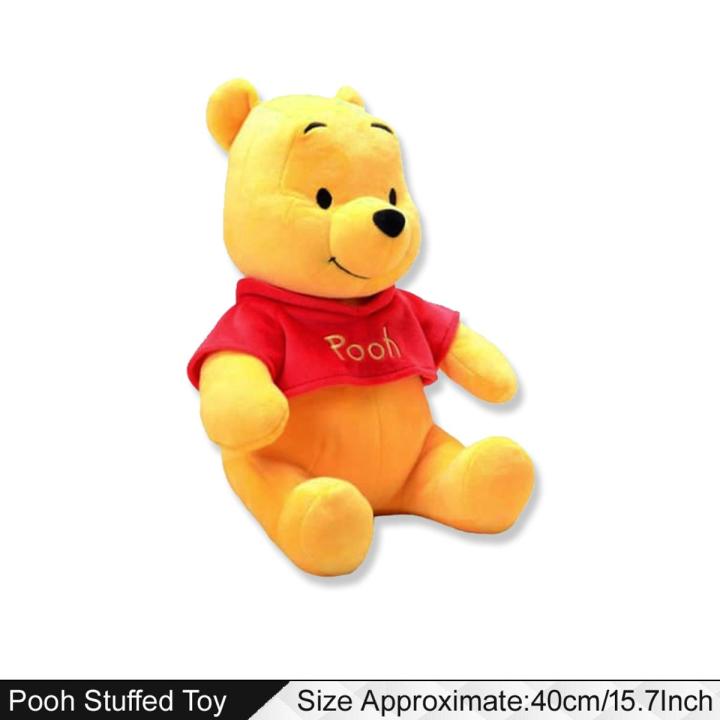 Soft Winnie The Pooh Teddy Bear Character Soft Stuffed Toy For Kids Baby Boys and Babies Girls - Figure Size 40 cm / 16 Inch - Stuff Plush Toys For Birthday and Party Gifts For Women Ladies Teddybear Stuf Cartoon Characters Teady Toys Gift Collection