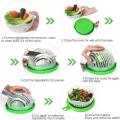 Salad Cutter Bowl Upgraded Easy Salad Maker | Fast Fruit Vegetable Salad Chopper Bowl | Fresh Salad Slicer | Drain Basket. 