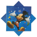 Mickey Mouse Napkins - Mickey Mouse Themed Party - Blue - Boys - Pack Of 20. 