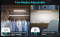 ABCidy Cabinet Lighting, 60 LED Motion Sensor, Pack of 3 Under-Unit Lights, Kitchen Rechargeable, Battery Level Display, 6000 K Cabinet Light for Wardrobe, Stairs, Cupboard, Kitchen, Bedroom [Energy Class E]. 