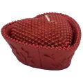 RED COLOR HEART SHAPE CANDLE ANNIVERSARY CELEBRATION CANDLE. 