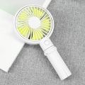 Benks Mini USB Rechargeable Handheld Desktop 3 Adjustable Speed Cooling Fan with Cell Phone Holder (White). 