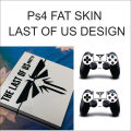 ps4 fat LAST OF US design  skin with 2 controller skin ( not pouch ). 