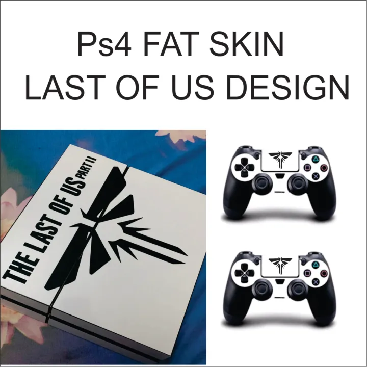 ps4%20fat%20LAST%20OF%20US%20design%20%20skin%20with%202%20controller%20skin%20(%20not%20pouch%20)%20-%20Image%202