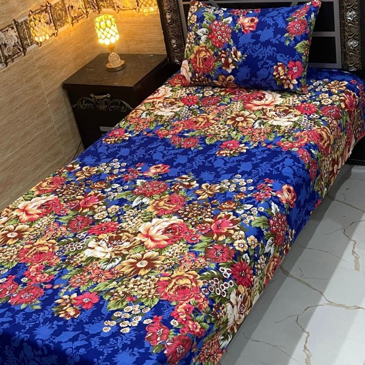 Cotton%20Bed%20Sheet%20Single%20(Stitched)%202PC%20-%20Image%204