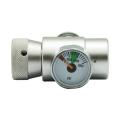 For 3000 PSI CO2 Fill Adapter Regulator On/Off Metering Valve for Outdoor Adapter, Silver Easy Install. 