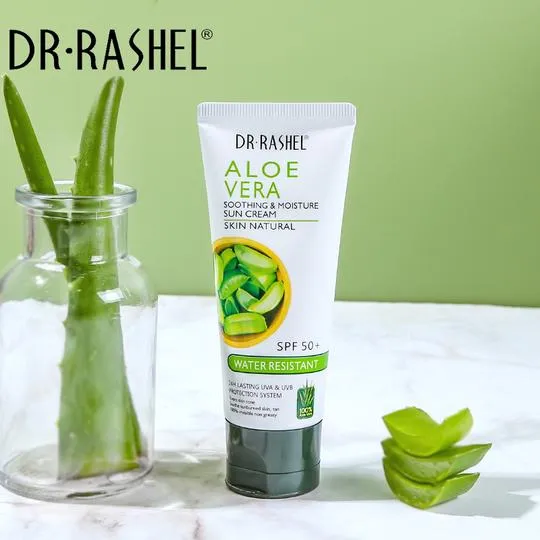 F Rashal Dr.Rashal Aloe Vera Soothing & Moisture Sun Cream SPF 50+ Water ...
