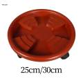 Plant Saucer Rolling Plant Stand with Wheels Planter Trolley Round Flower Pot Mover 25cm. 