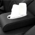 PU LEATHER CAR TISSUE BOX UNIVERSAL -BLACK HIGH QUALITY LEATHER. 