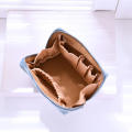 Makeup Bag Cosmetics Storage Bag Velvet Zipper Hand Bag Korean Double-Layer Bag Large Capacity Bag. 